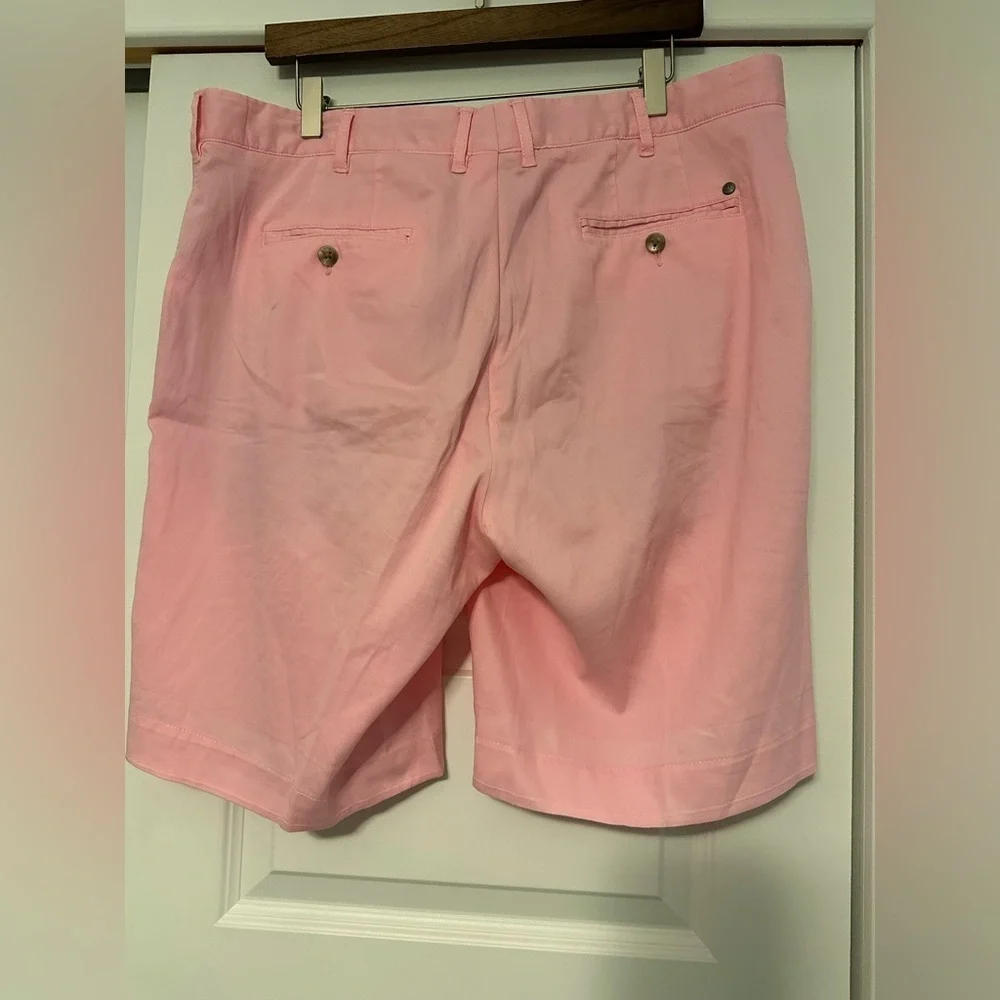 Peter Millar Crown Sport Men’s 38 Performance Pink Golf Shorts Lycocell READ